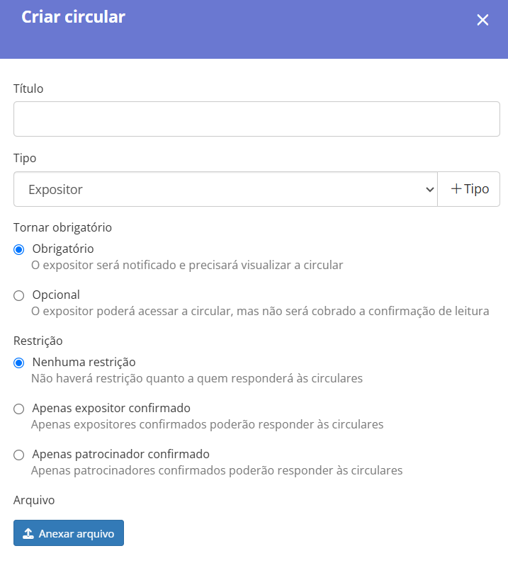 Creación de circulares en Even3