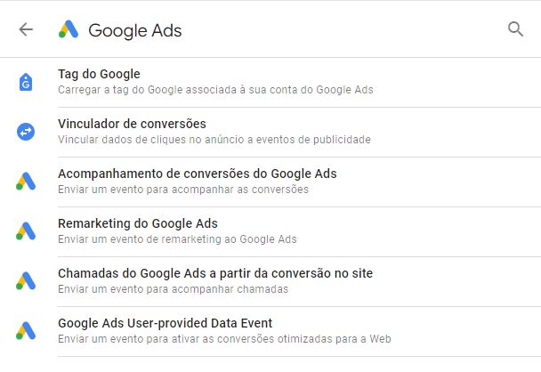 Configurando etiquetas de Google Ads en Google Tag Manager