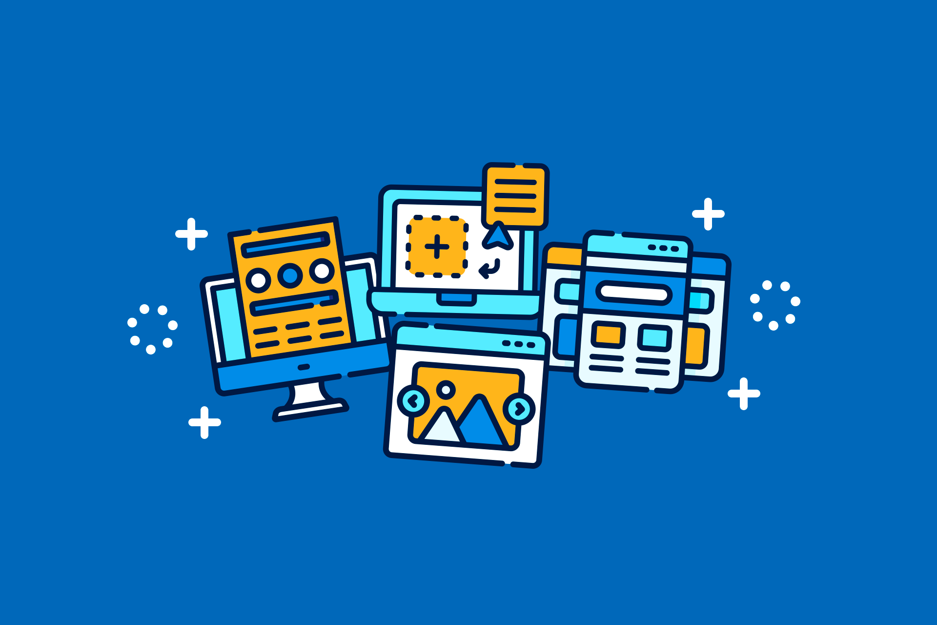 Landing page for events
