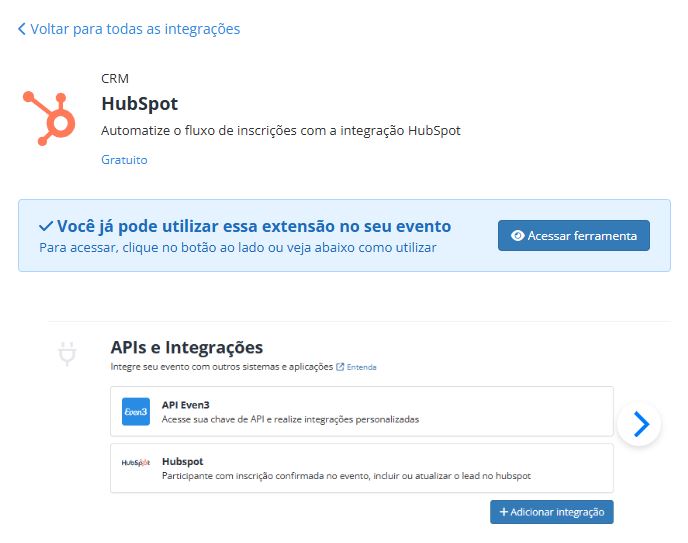 Even3 integration with HubSpot