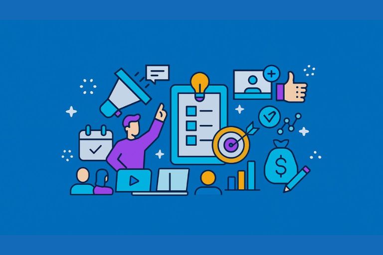 Organizer planning an event from idea to execution