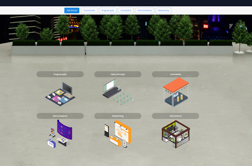 Ejemplo de hall virtual 2D en Even3
