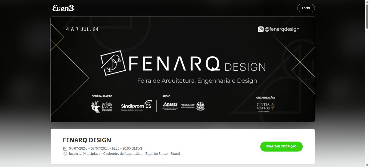 Sitio web de feria en Even3